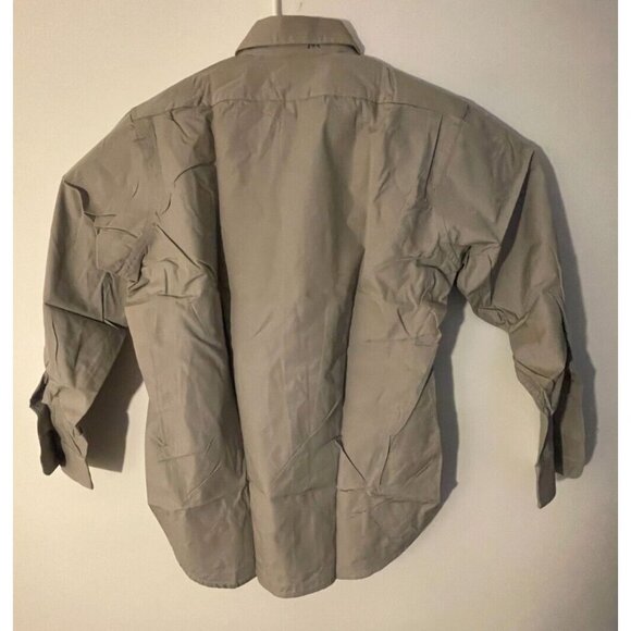 VTG New Unitog Men's 60s Chevrolet Grey Service Deadstock Cotton Shirt Sz 15.5 - Picture 2 of 6